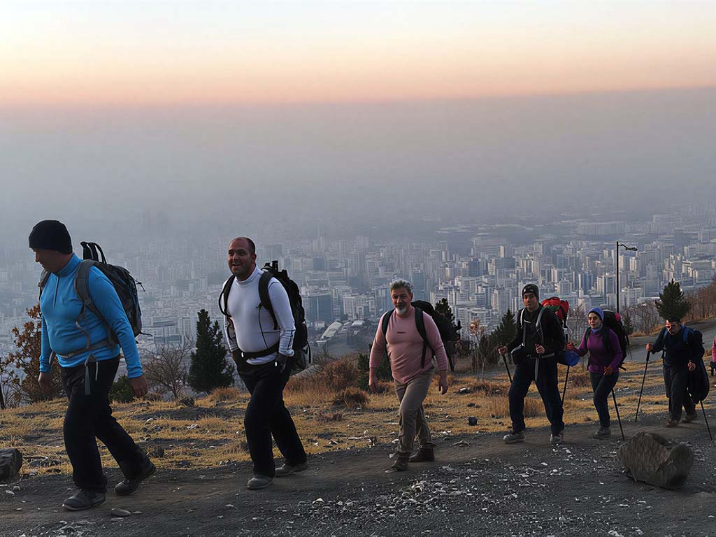 صعود تیم کوهنوردی گروه داده‌پردازی پارسیان به قله توچال